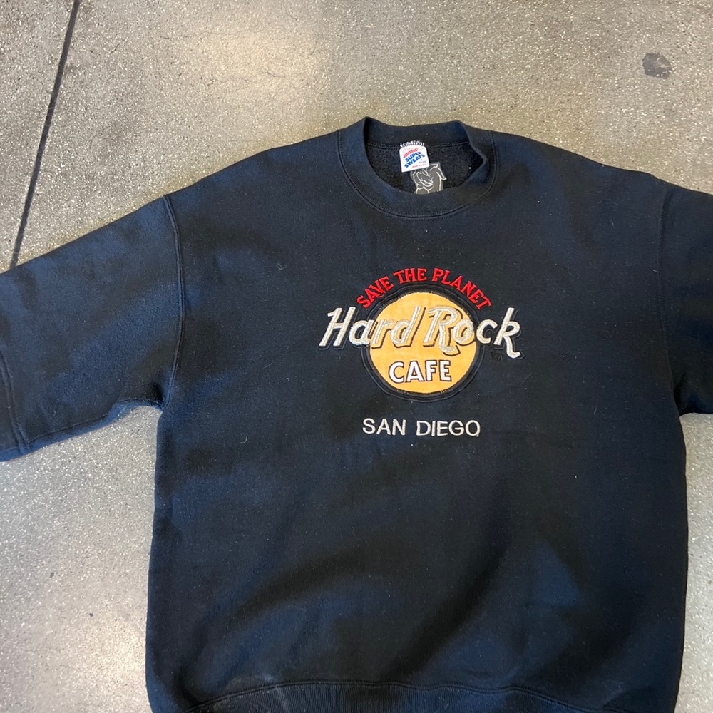 Hard Rock Cafe Black Sweatshirt made in USA